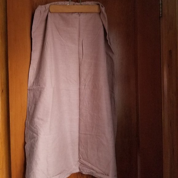 Vintage, cotton, hand made, half slip or a-line skirt, M, long, midi. - Picture 3 of 8